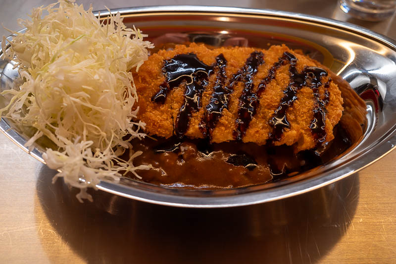 Japan-Kanazawa-Katamachi - And for dinner, the unhealthiest dinner of all! Katsu curry. It came from a funky diner that gets a great score on google maps, and it was really nice