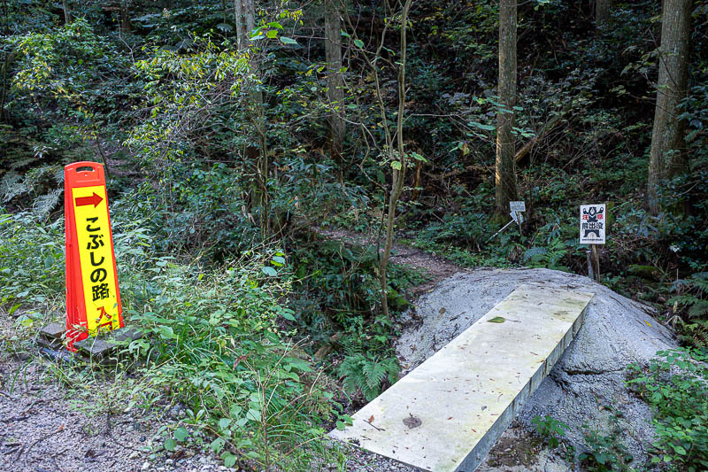 Back to Japan for the 11th time - October and November 2024 - The start of the hike has the normal bear sign. These are everywhere. These are not the same as the recent bear sighting signs, which will be temporar