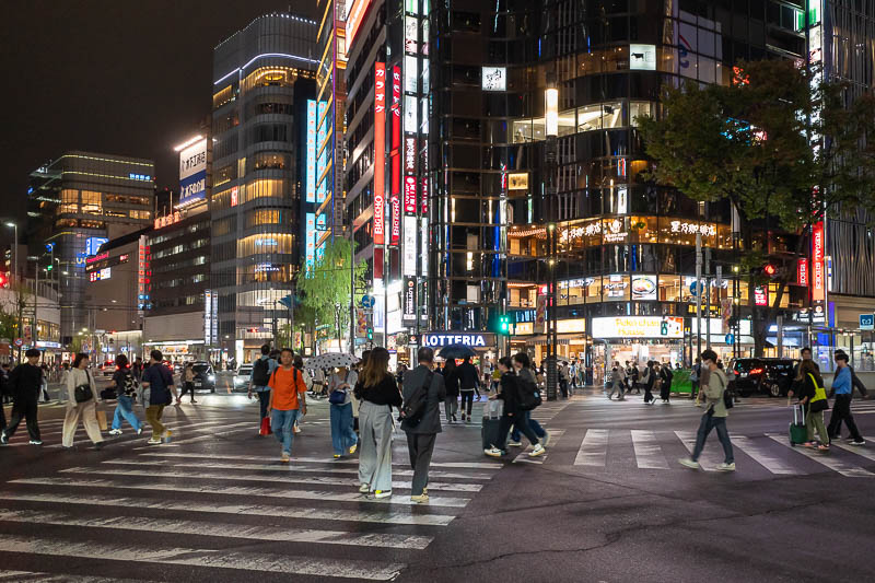 Back to Japan for the 11th time - October and November 2024 - I decided to leave the main drag at Ginza for another night, this is a crossing one street over.