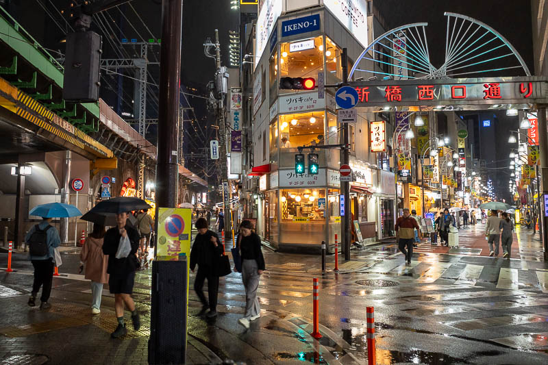 Back to Japan for the 11th time - October and November 2024 - And then it started raining a lot more, so I walked back to Shimbashi and got wet. I have taken a photo in this spot before, on my last trip. Now I am