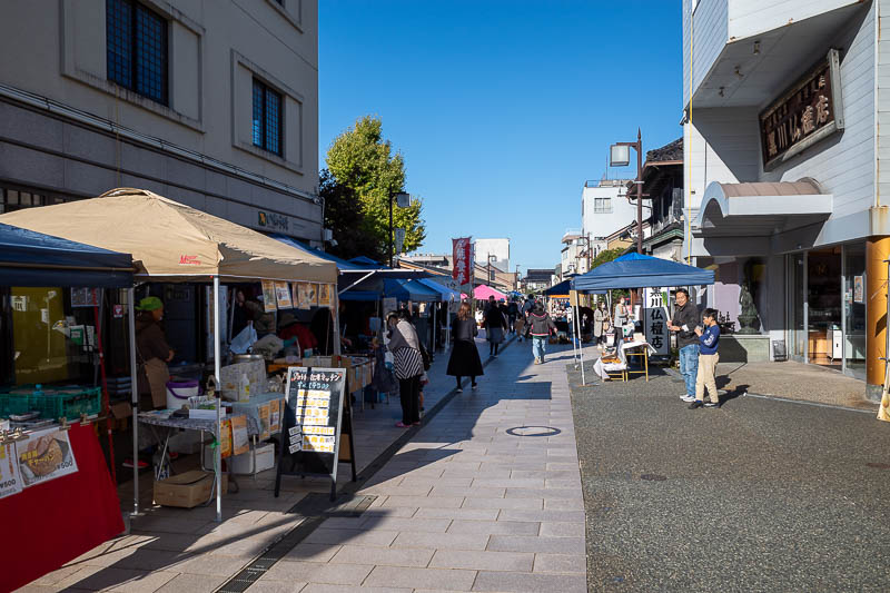 Back to Japan for the 11th time - October and November 2024 - And then after successfully washing all my clothes, I found the street behind my hotel is a long traditional shopping street, complete with stalls set