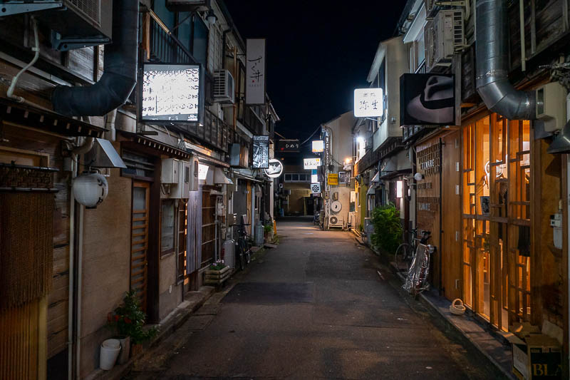 Back to Japan for the 11th time - October and November 2024 - One last shot of the back alleyways. These were taken before 6pm, hence no people yet.