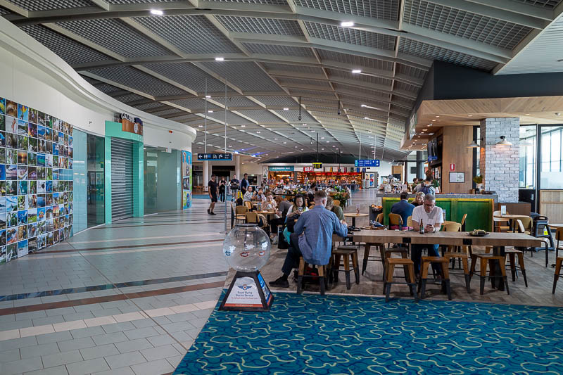 Back to Japan for the 11th time - October and November 2024 - This is basically, all of the international terminal at Cairns airport. The cafe must hate it when the connecting flight is delayed as mine was, there