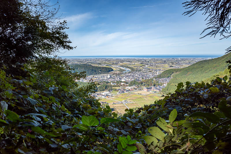 Japan-Kanazawa-Hiking-Mount Okushishiku - Here is the low down view back up the valley towards Kanazawa. I remember a similar view from the last time I was in this area, but I am quite certain