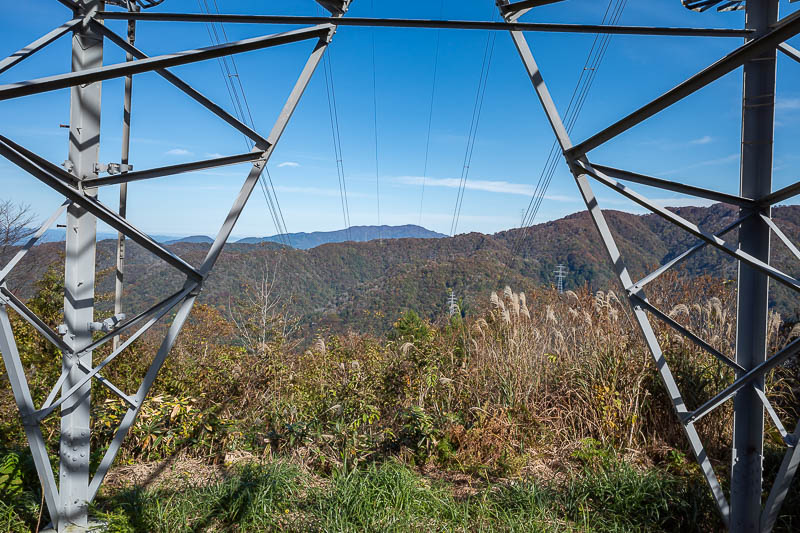 Japan-Kanazawa-Hiking-Mount Okushishiku - Here is, electricity infrastructure.