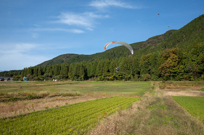 Japan-Kanazawa-Hiking-Mount Okushishiku - Here is the landing spot. It looked very graceful for the 5 or so that I watched land.