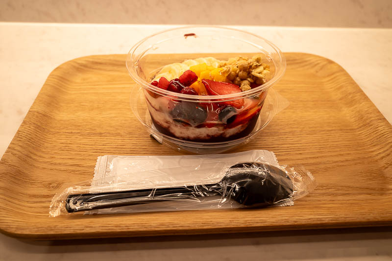 Back to Japan for the 11th time - October and November 2024 - I had an acai bowl for lunch. That is how new Fukui station shops are, they have acai bowls. Also it had a lot of honey on top of the fruit, which was