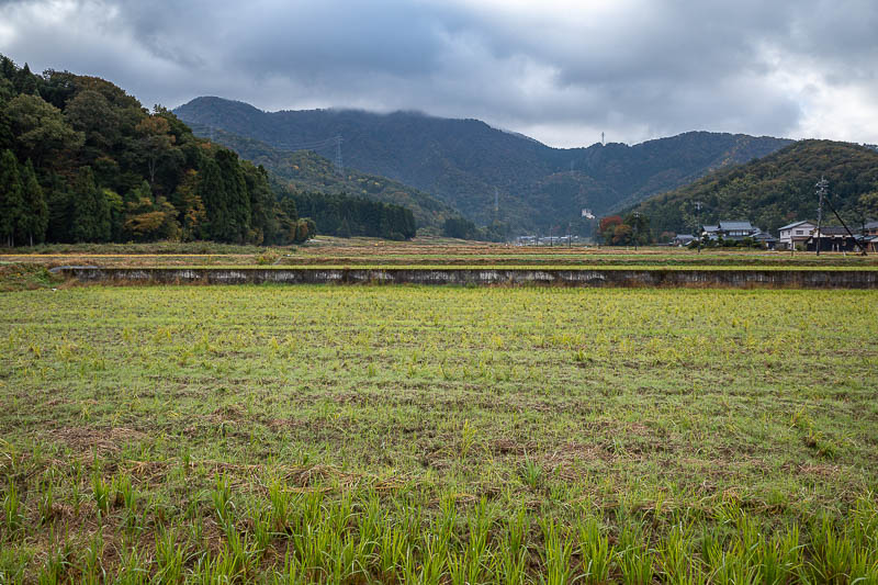 Japan-Fukui-Hiking-Hinoyama - Still a bit of fog around. Main peak for the day on the left of this photo.