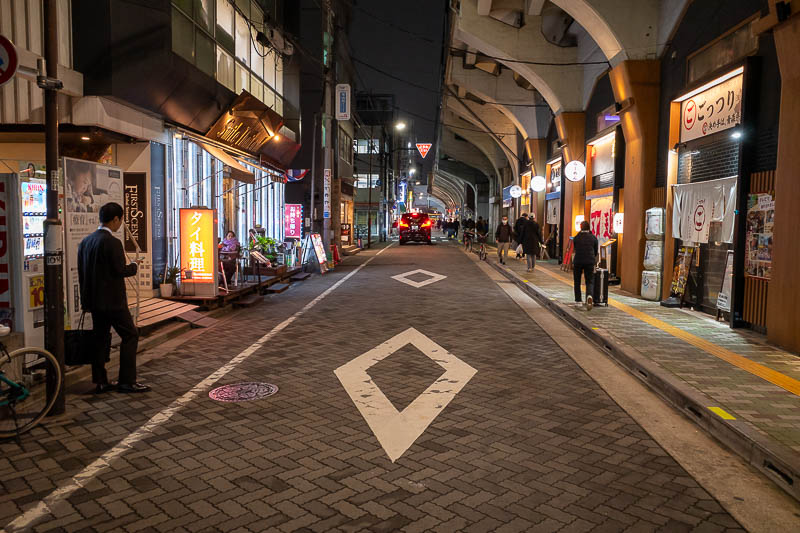 Japan-Tokyo-Asakusa-Ramen - This is Asakusabashi station area. The JR line runs overhead. There are actually a lot of shops around here even if it is not apparent in this photo. 