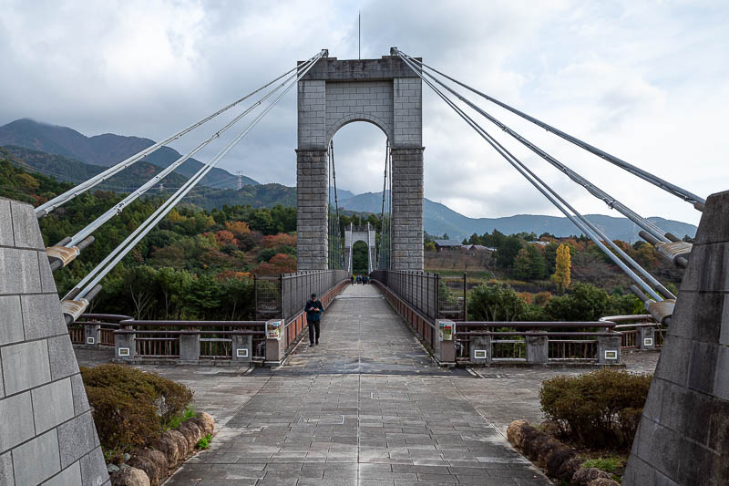 Japan-Tokyo-Hiking-Mount Tanzawa - I remembered this bridge from my last visit, where the light was great, blue sky etc. Not today. Why am I messing about at the bridge taking photos? I