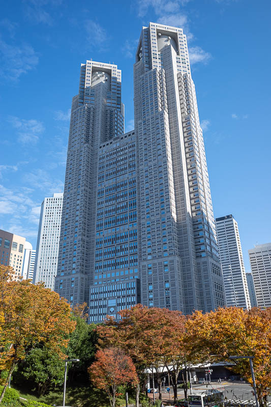 Japan-Tokyo-Shinjuku-Shibuya - Here are the metropolitan towers, you can go up and enjoy the view for free, but not for me today (I have been before).