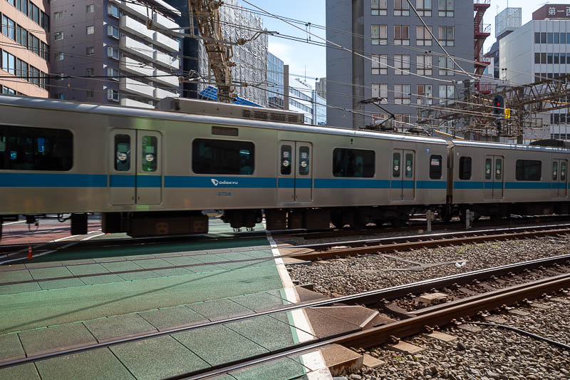 Japan-Tokyo-Shinjuku-Shibuya - This is the craziest level crossing anywhere in the world. A train comes every 30 seconds. You have to run to get across. It is right by the Sunroute 