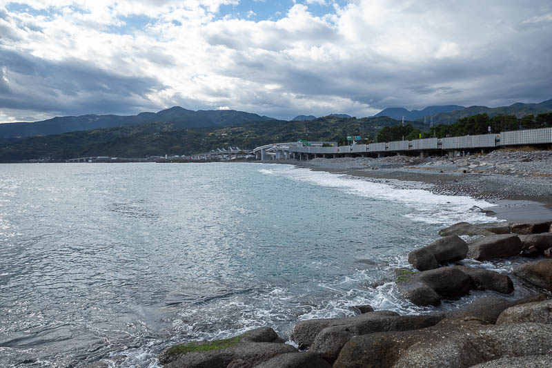 Japan-Odawara-Castle-Beach - Tsunmai watch. This area is listed as one most likely to be destroyed by a Tsunami! Not joking, I read that when researching where to go in Odawara.