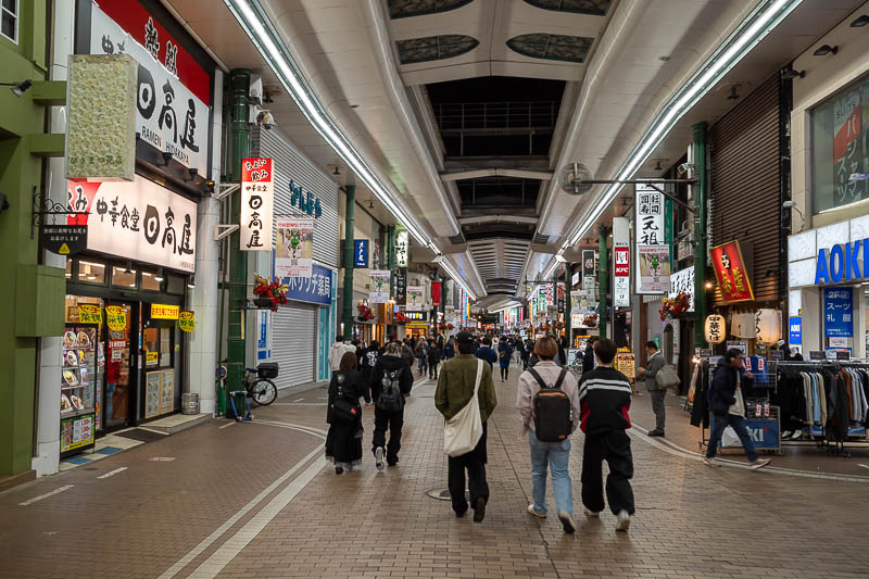 Japan-Tokyo-Kawasaki-Monjayaki - There is one decent Shotengai in the area. It was a bit late by now so many places were closing.