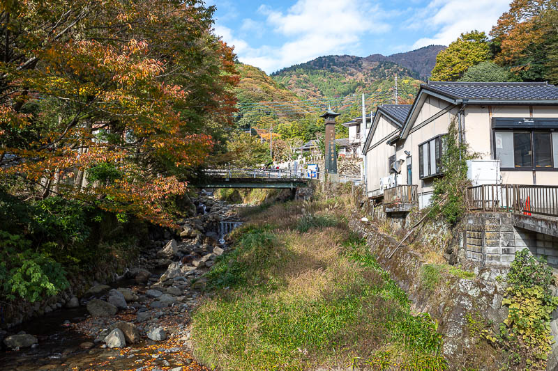 Japan-Tokyo-Hiking-Mount Oyama - I will go up in that direction. Blue skies today.