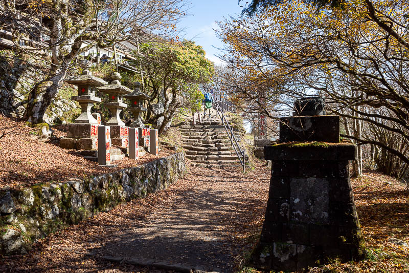 Japan-Tokyo-Hiking-Mount Oyama - There is no cable car to take people to the summit, but there is a little goods train rail thing, I think on weekends they have a little shop.