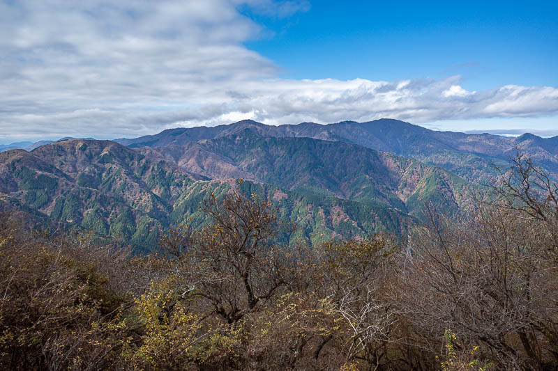 Japan-Tokyo-Hiking-Mount Oyama - Across there is Mount Tanzawa, where I was in the fog a few days ago. No fog today.