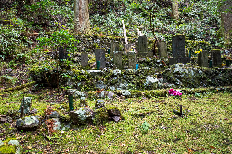 Japan-Tokyo-Hiking-Mount Izugatake - Graves of former hikers who succumbed to bears.