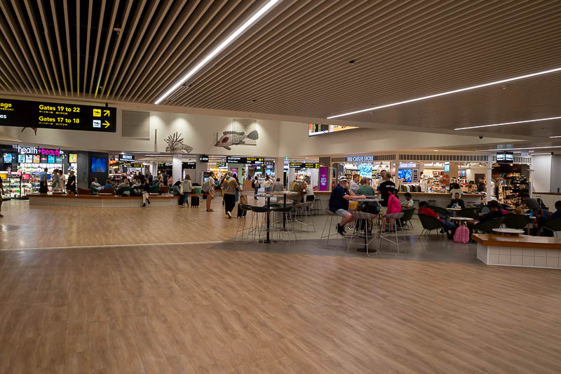 Back to Japan for the 11th time - October and November 2024 - And since one photo is not enough, here is the inside of the Cairns airport, I made the observation last time that it has a lot more shops and eating 