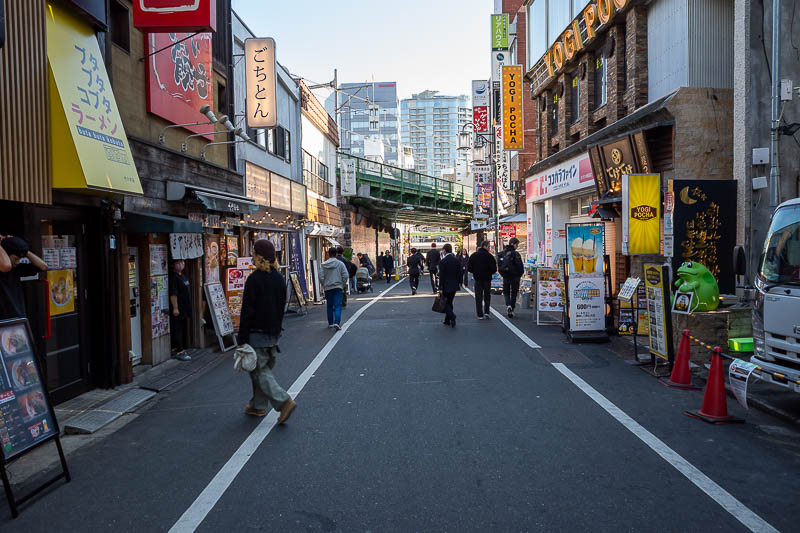 Japan-Tokyo-Walking-Yamanote - The back streets of Yoyogi are little restaurant filled.