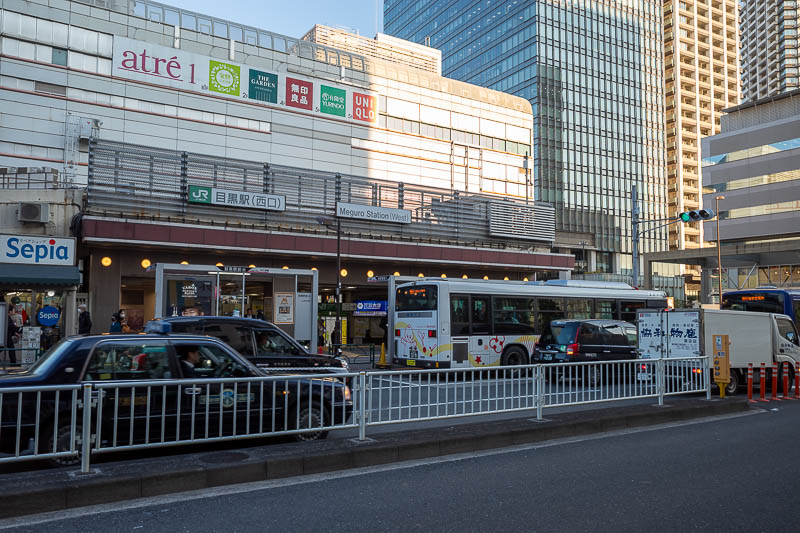 Trip 13 to Japan - October and November 2025 - Station 19 of 30 - Meguro. Atre shops are the brand at most stations, probably owned by JR East.