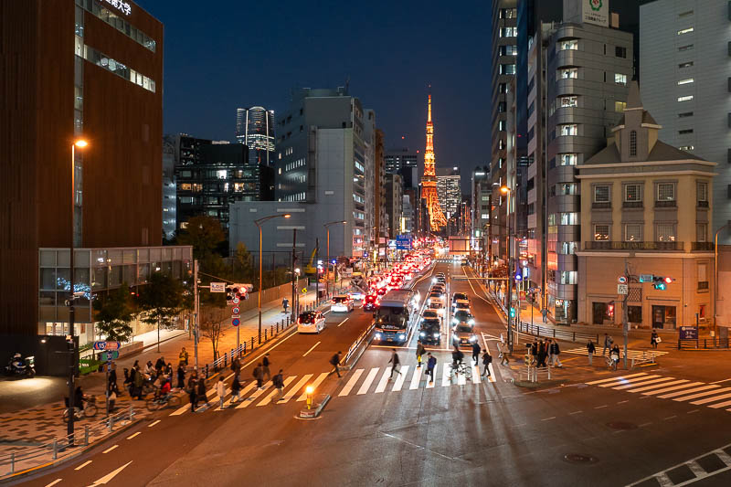 Trip 13 to Japan - October and November 2025 - Tokyo tower in the distance right on dusk.