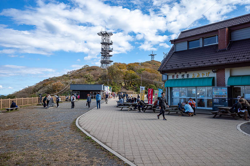 Japan-Tokyo-Hiking-Mount Tsukuba - Once you get to the summit area, you will realise it is not actually the summit. It is a saddle between 2 summits, with a lot of ice cream shops.