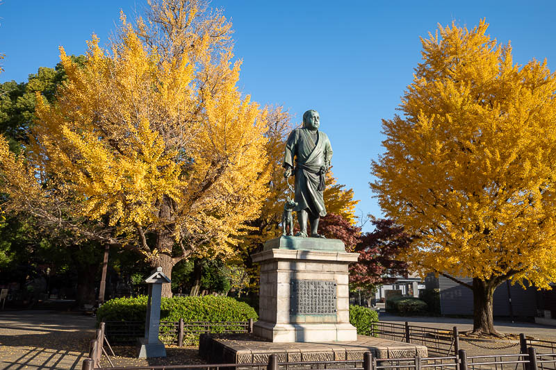 Japan-Tokyo-Ueno-Ginza - A number of other people were taking a photo here due to the yellow leaves, so I did the same.