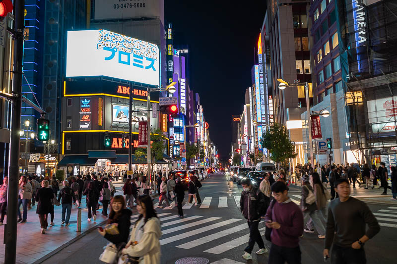 Japan-Tokyo-Shinjuku-Shibuya - Shinjuku has quite a lot of new street signs and furniture and paving, despite the station still being a permanent construction site.
