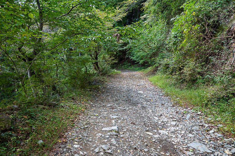 Japan-Tokyo-Hiking-Tonodake - This is actually a public road. People drive up here to collect spring water. No cars came but I saw a couple parked.