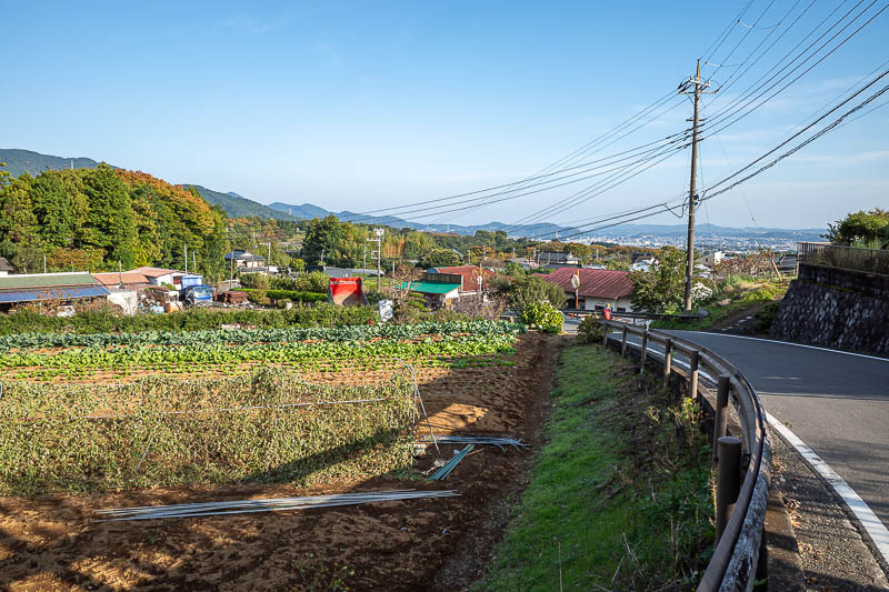 Japan-Tokyo-Hiking-Tonodake - The trail exits into farm land, but its only a few hundred metres back to the bus stop and the cool bridge.