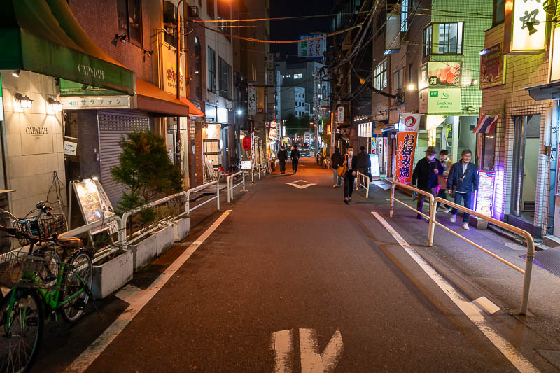 Japan-Tokyo-Soba-Okachimachi - This little side street off a side street still has at least 6 eating places on it.