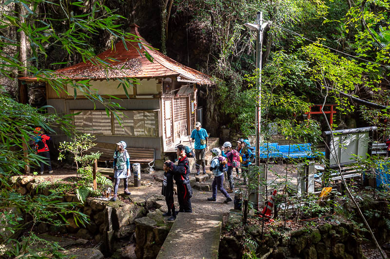 Japan-Kobe-Hiking-Mount Rokko - A lot of these people are wearing helmets. I often get asked if I should be wearing a helmet.
