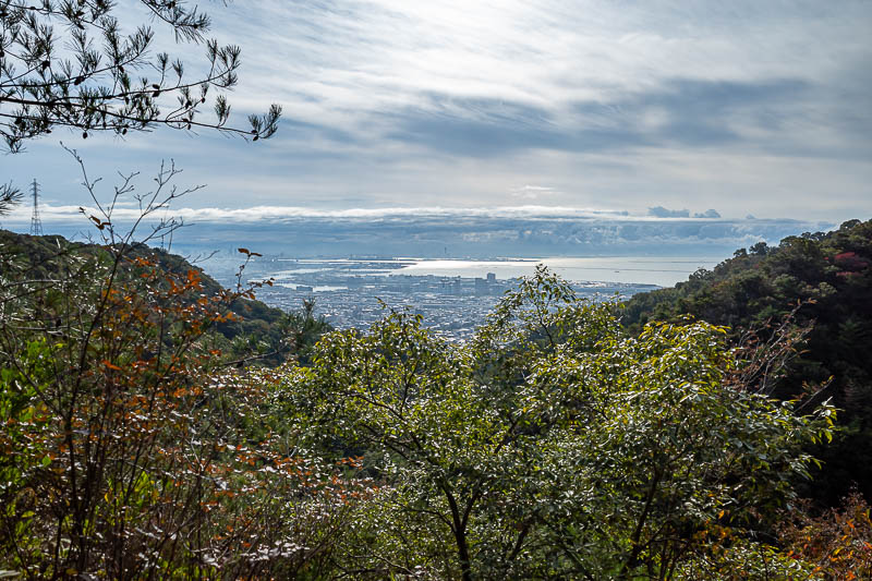 Japan-Kobe-Hiking-Mount Rokko - Osaka is just around to the left. You will see it soon.