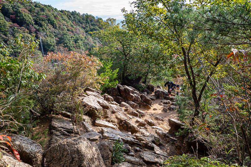 Japan-Kobe-Hiking-Mount Rokko - It takes over an hour to ascend through the rock garden.