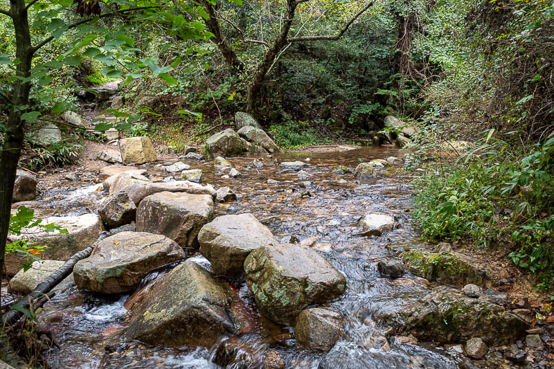 Japan-Kobe-Hiking-Mount Rokko - I had to cross a couple of streams. I remained upright.