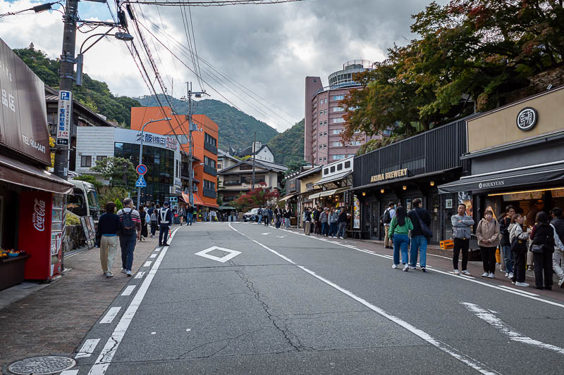 Japan-Kobe-Hiking-Mount Rokko - Streets lined with shops all the way to the train station.