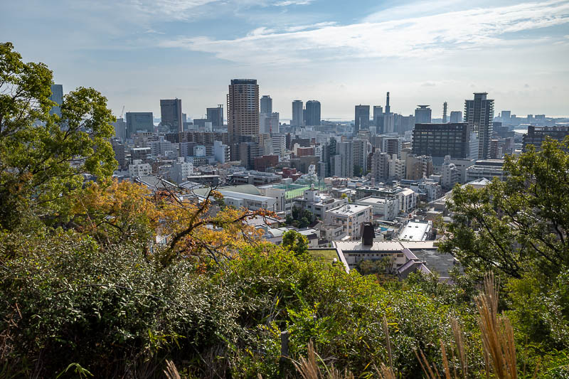 Japan-Kobe-Garden-Bridge - Nice view looking into the early sun.