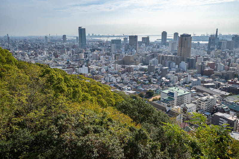 Japan-Kobe-Garden-Bridge - Behold, the view from the top.