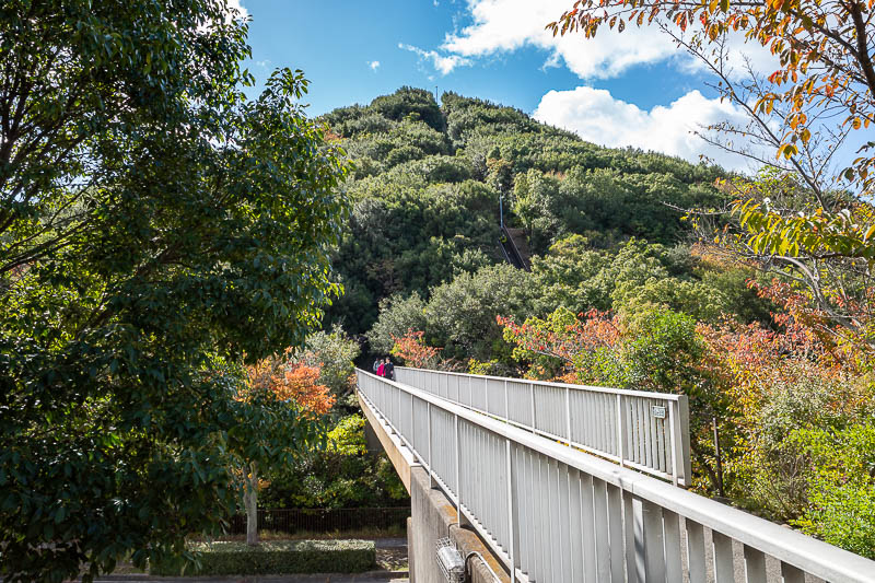 Japan-Kobe-Hiking-Higashiyama - The next small mountain, it appears to have a staircase going up it.