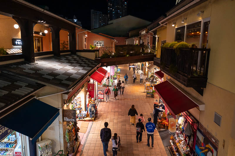 Japan-Kobe-Harborland - This is Mosaic. There are probably 40 restaurants here, some expensive, some cheap.