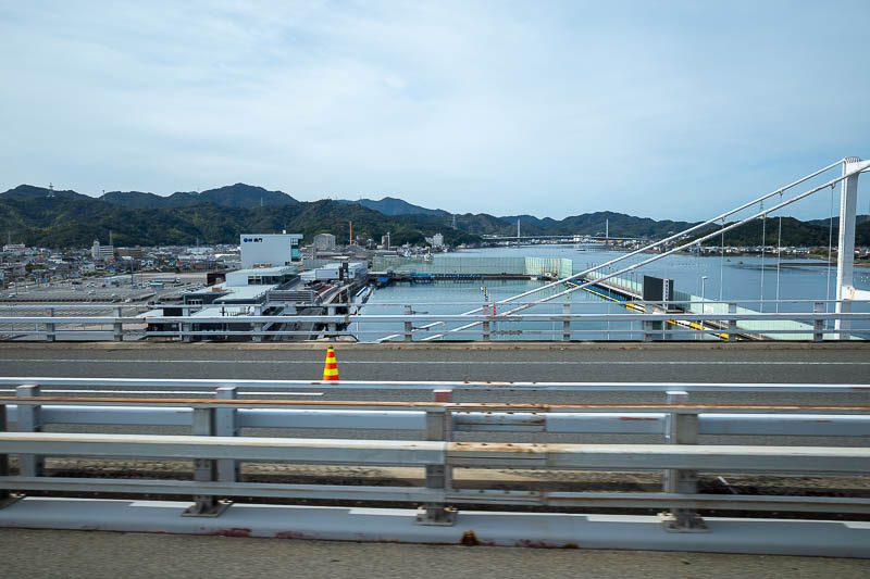 Japan-Kobe-Tokushima-Bus - Here is the view somewhere near Naruto, which is not technically part of Tokushima, but it is joined on.