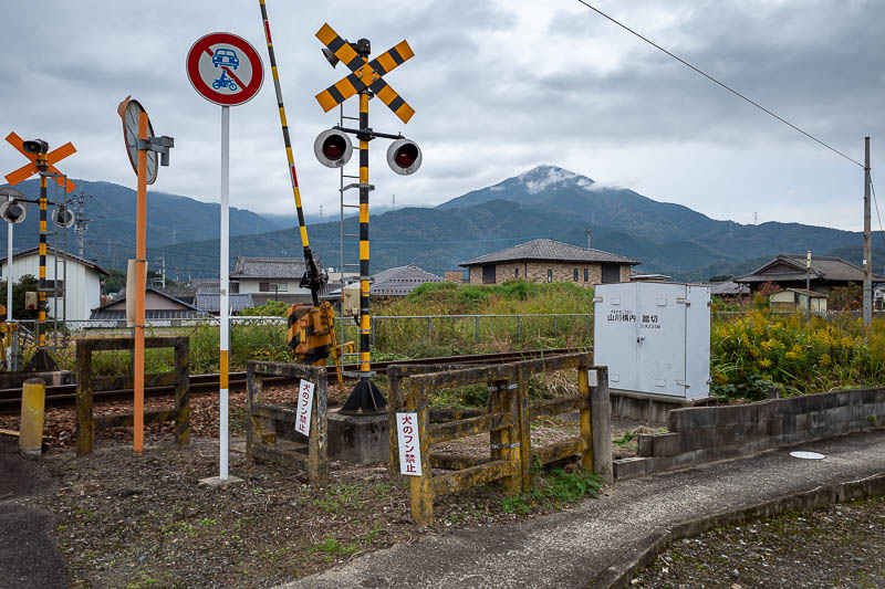 Trip 13 to Japan - October and November 2025 - There is my mountain, with some cloud. My camera makes it look further away than it is. It is about 2km to the start of the trail. Today is an out and