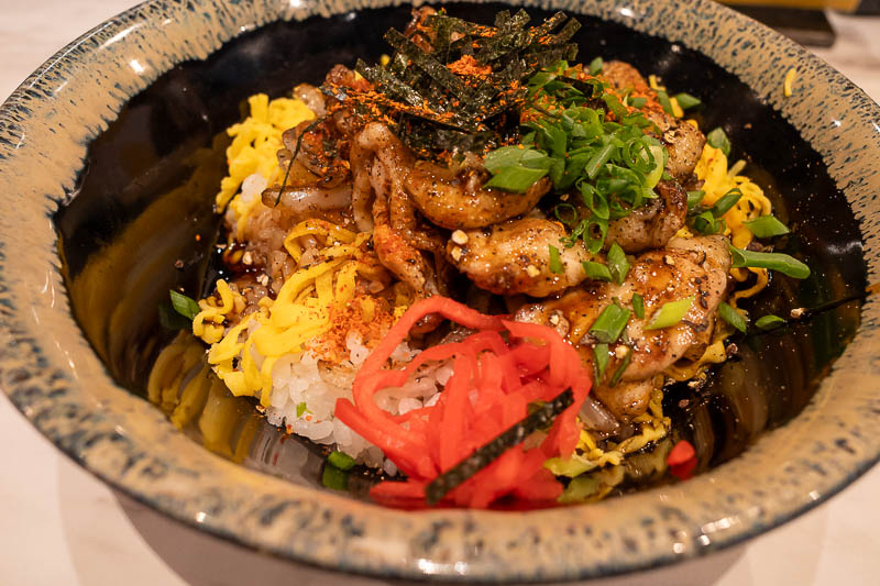 Trip 13 to Japan - October and November 2025 - And so I ended up having dinner in the station basement. A bowl of chicken of some sort. It was really quite nice, and the serve was not too huge. Tom