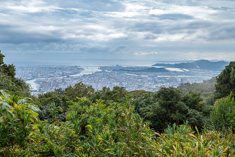 Japan-Tokushima-Castle-Mount Bizan - Nice view. Nice clouds.