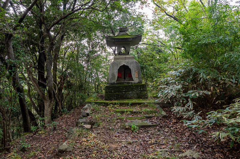 Japan-Tokushima-Castle-Mount Bizan - There were a huge number of similar structures all over this small mountain.