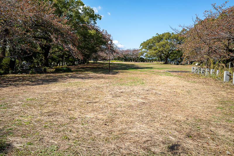Japan-Tokushima-Castle-Mount Bizan - Here it is. The castle. There is nothing left, not even foundations. It is hard to believe there was ever one here.