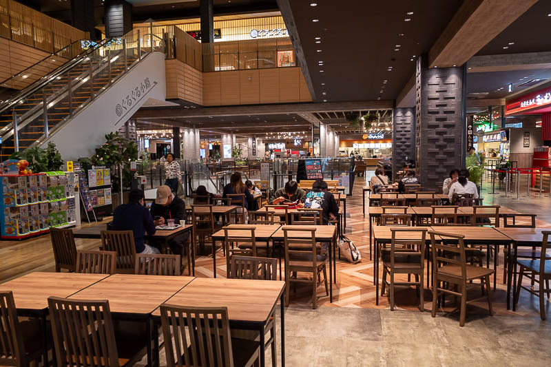 Japan-Tokushima-Mall-Pasta - Now for the food court. It was large enough and nice looking, but then I noticed upstairs was a restaurant floor.