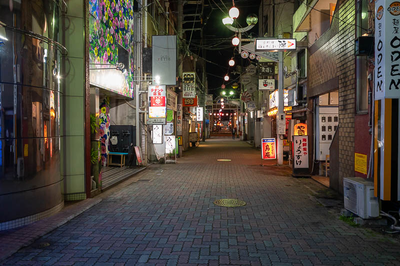 Japan-Tokushima-Curry - This is the night club area. I really do think I am too early to see anyone at all here. Oh well, I will have to go clubbing another time.