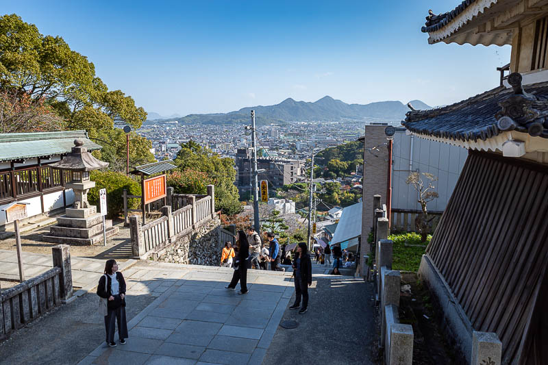 Japan-Takamatsu-Hiking-Kotohira - An early view. There will be a lot of views today.